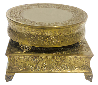 Ornate Cake Stands in Gold
